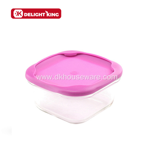 Meal Prep Glass Container with Smart Silicone Lid